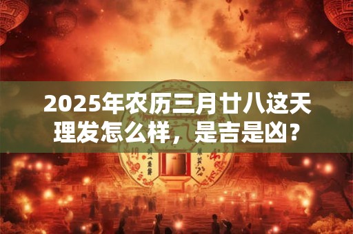 2025年农历三月廿八这天理发怎么样，是吉是凶？