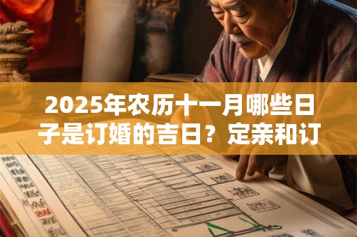 2025年农历十一月哪些日子是订婚的吉日？定亲和订婚的区别