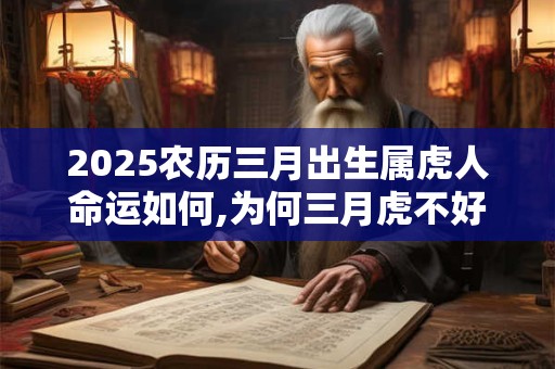 2025农历三月出生属虎人命运如何,为何三月虎不好？
