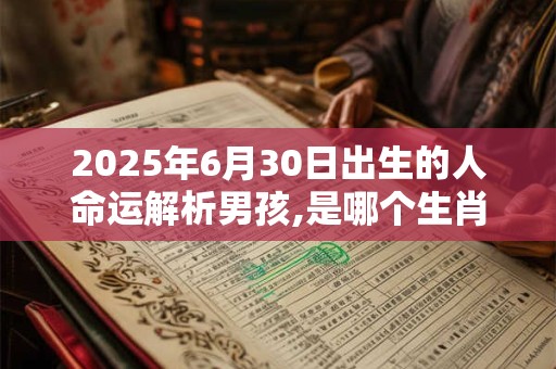 2025年6月30日出生的人命运解析男孩,是哪个生肖