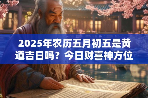 2025年农历五月初五是黄道吉日吗？今日财喜神方位？