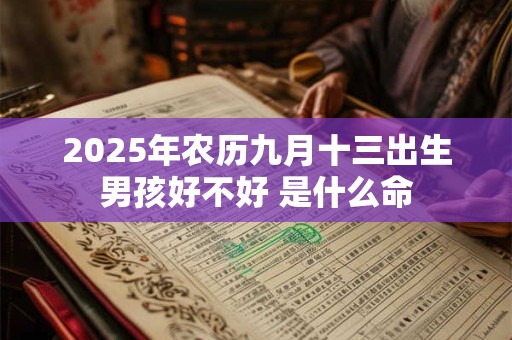 2025年农历九月十三出生男孩好不好 是什么命