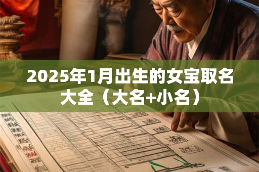2025年1月出生的女宝取名大全（大名+小名）