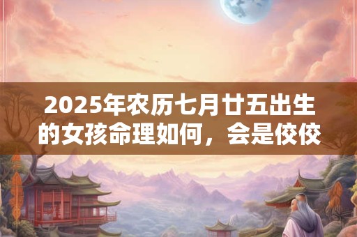 2025年农历七月廿五出生的女孩命理如何，会是佼佼者吗？