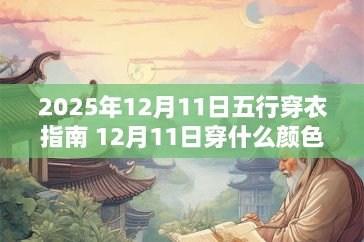 2025年12月11日五行穿衣指南 12月11日穿什么颜色的衣服