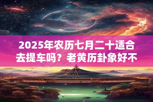 2025年农历七月二十适合去提车吗？老黄历卦象好不好？
