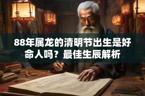 88年属龙的清明节出生是好命人吗？最佳生辰解析
