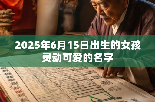 2026年6月15日出生的女孩灵动可爱的名字