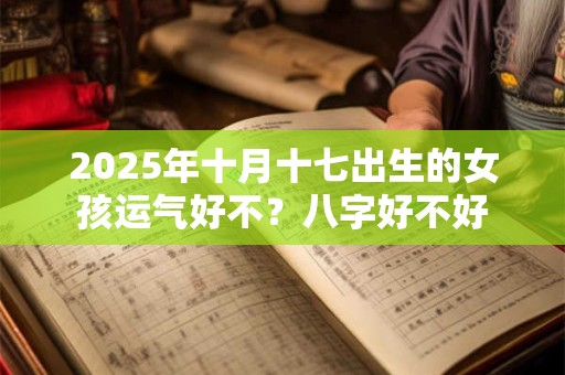 2025年十月十七出生的女孩运气好不？八字好不好