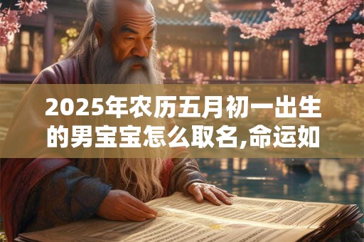 2025年农历五月初一出生的男宝宝怎么取名,命运如何