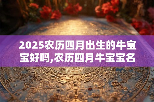 2025农历四月出生的牛宝宝好吗,农历四月牛宝宝名字推荐