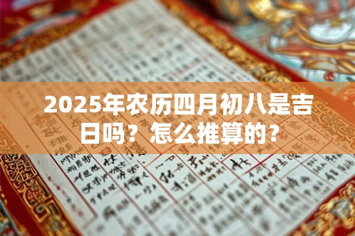 2025年农历四月初八是吉日吗？怎么推算的？