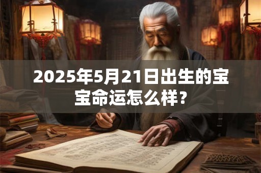 2025年5月21日出生的宝宝命运怎么样？