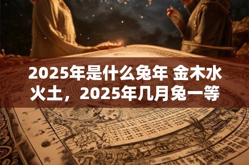 2025年是什么兔年 金木水火土，2025年几月兔一等命？