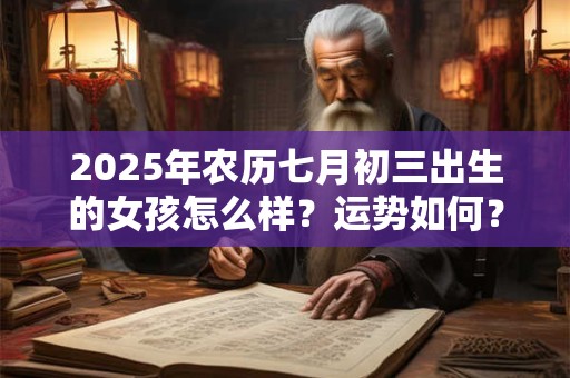2025年农历七月初三出生的女孩怎么样？运势如何？