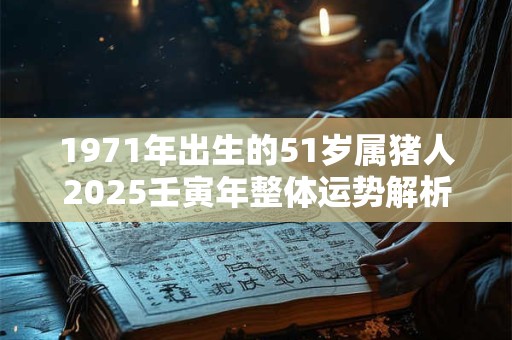 1971年出生的51岁属猪人2025壬寅年整体运势解析