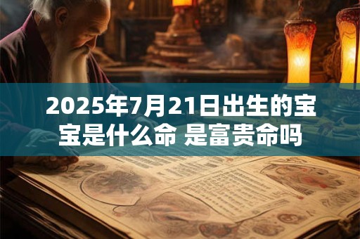 2025年7月21日出生的宝宝是什么命 是富贵命吗