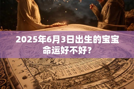 2025年6月3日出生的宝宝命运好不好？