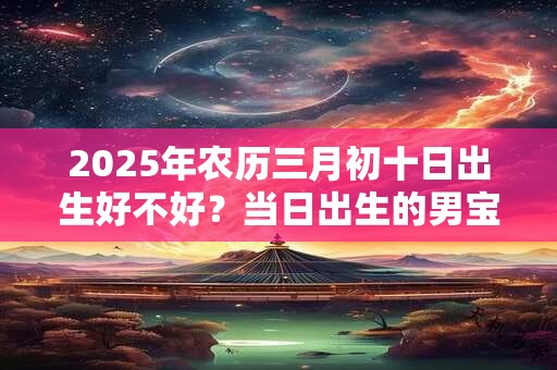 2025年农历三月初十日出生好不好？当日出生的男宝宝命运
