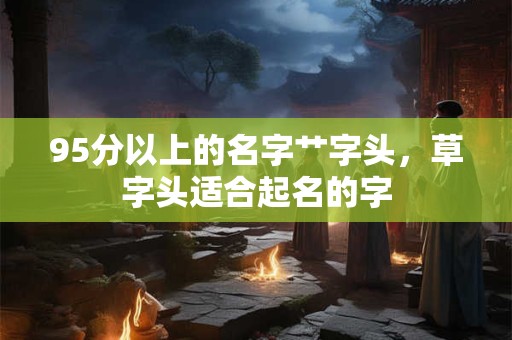 95分以上的名字艹字头，草字头适合起名的字