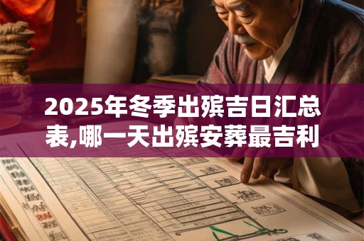 2025年冬季出殡吉日汇总表,哪一天出殡安葬最吉利？