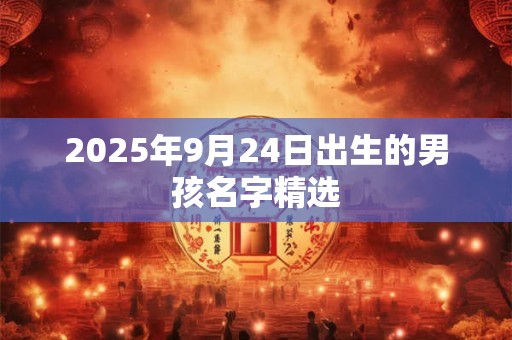 2025年9月24日出生的男孩名字精选