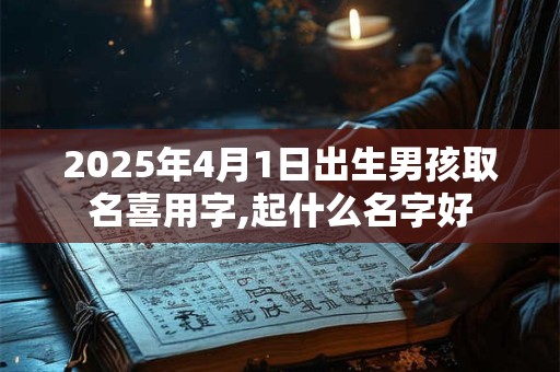 2025年4月1日出生男孩取名喜用字,起什么名字好