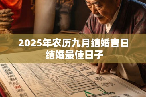 2025年农历九月结婚吉日 结婚最佳日子