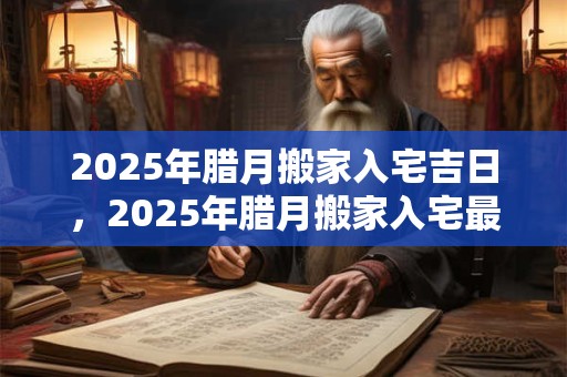 2025年腊月搬家入宅吉日,2025年腊月搬家入宅最好的日子 2025年腊月搬家入宅吉日,2025年腊月搬家入宅最好的日子