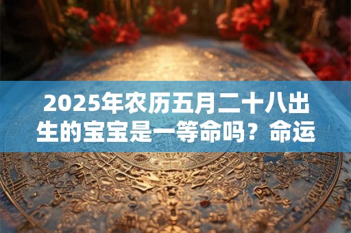 2025年农历五月二十八出生的宝宝是一等命吗？命运如何？