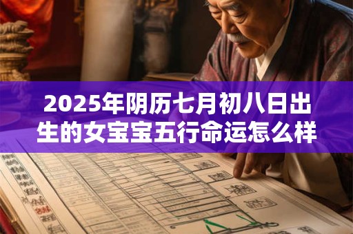 2025年阴历七月初八日出生的女宝宝五行命运怎么样
