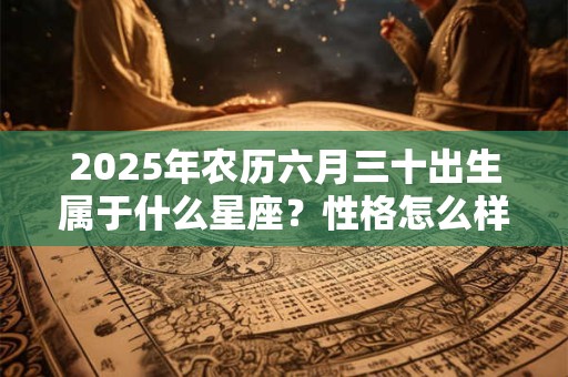 2025年农历六月三十出生属于什么星座？性格怎么样？