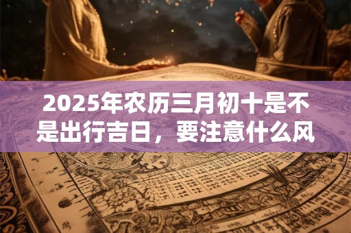 2025年农历三月初十是不是出行吉日，要注意什么风水？
