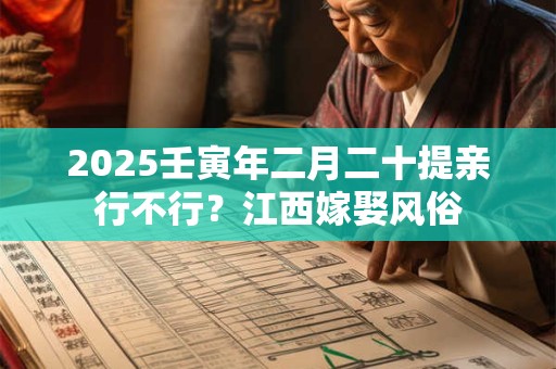 详细阅读:2025壬寅年二月二十提亲行不行?江西嫁娶风俗 2025壬寅年二月二十提亲行不行?江西嫁娶风俗