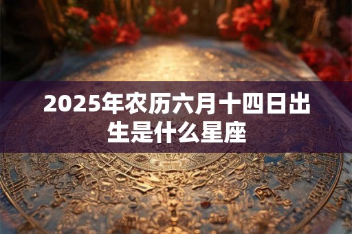 2025年农历六月十四日出生是什么星座
