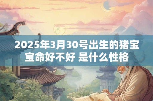 2025年3月30号出生的猪宝宝命好不好 是什么性格