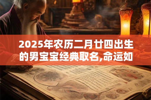 2025年农历二月廿四出生的男宝宝经典取名,命运如何