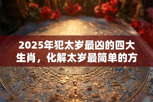 2025年犯太岁最凶的四大生肖，化解太岁最简单的方法
