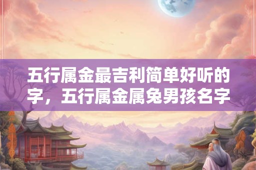 五行属金最吉利简单好听的字，五行属金属兔男孩名字