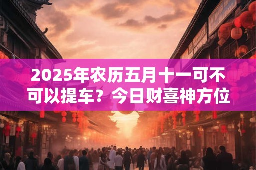 2025年农历五月十一可不可以提车？今日财喜神方位？