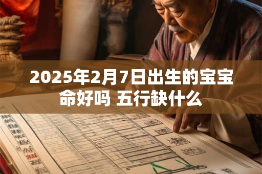 2025年2月7日出生的宝宝命好吗 五行缺什么