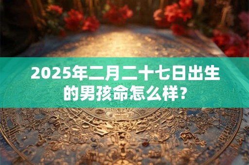 详细阅读:2025年二月二十七日出生的男孩命怎么样? 2025年二月二十七日出生的男孩命怎么样?