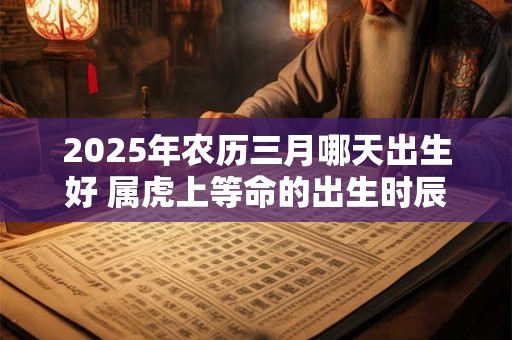 2025年农历三月哪天出生好 属虎上等命的出生时辰