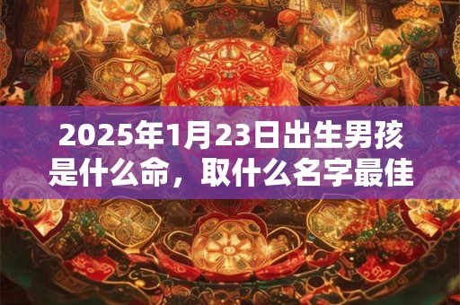 2025年1月23日出生男孩是什么命，取什么名字最佳