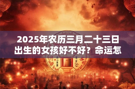 2025年农历三月二十三日出生的女孩好不好？命运怎么样？