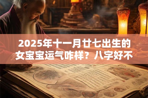 2025年十一月廿七出生的女宝宝运气咋样？八字好不好