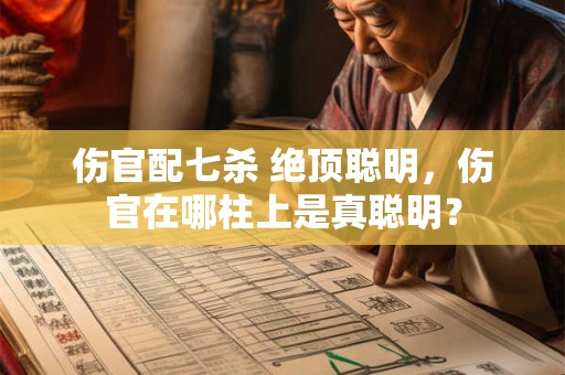 伤官配七杀 绝顶聪明，伤官在哪柱上是真聪明？