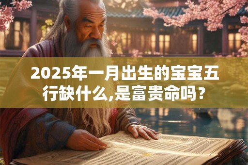 2025年一月出生的宝宝五行缺什么,是富贵命吗？