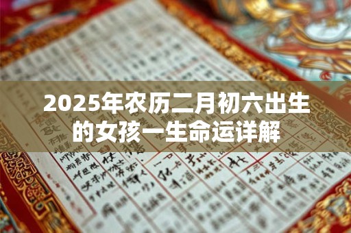 2025年农历二月初六出生的女孩一生命运详解