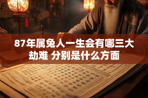 87年属兔人一生会有哪三大劫难 分别是什么方面